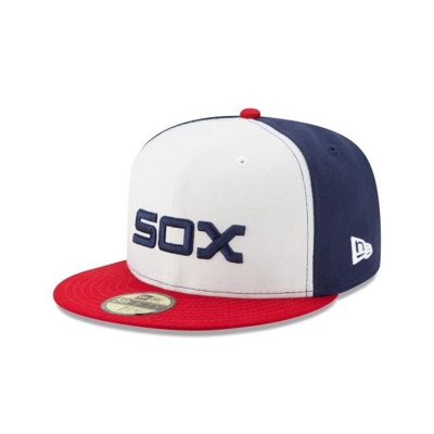 Chicago White Sox Gorra | New Era MLB Authentic Collection 59fifty Fitted Cap Mexico - Blancos